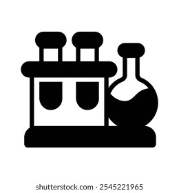 Múltiples tubos de ensayo llenos de líquidos para experimentos de laboratorio e investigación