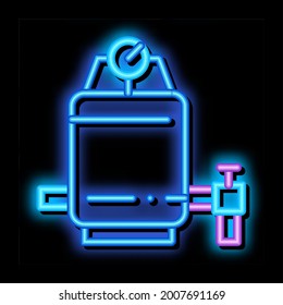 Multiple Tier System Water Treatment neon light sign vector. Glowing bright icon transparent symbol illustration