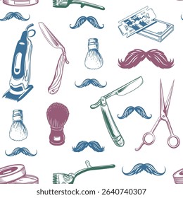 multiple tools of barber shop and saloon