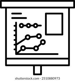 Multiple Trend Chart Vector Icon Design