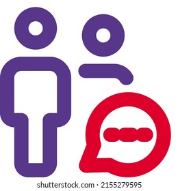 multiple users chatting on messenger application function layout