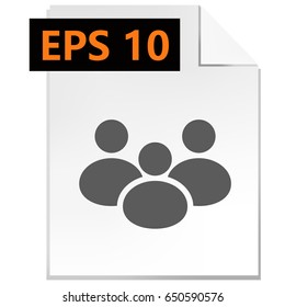 Multiple users silhouette icon