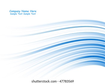Multiple vector abstract blue lines