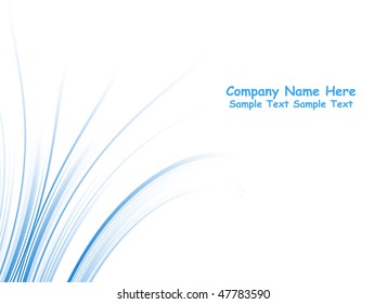 Multiple vector abstract blue lines