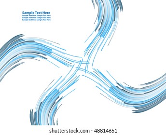 Multiple vector abstract blue lines