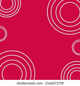 Multiple white circle vectors overlapped on a light red background. for entering text