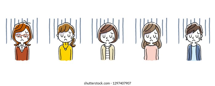 Multiple women: depressed