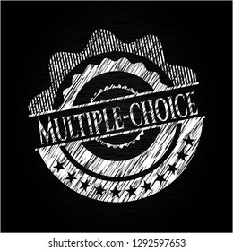 Multiple-choice chalk emblem