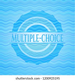 Multiple-choice water style emblem.