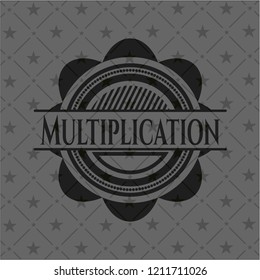 Multiplication dark icon or emblem