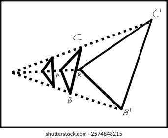 Multiplication or dilation is a transformation that changes the distance of points by a certain multiplier factor to a certain point