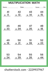 Multiplication Math for Kids.

This is the perfect Kid's Multiplication Math. You can simply use it for kids. This book will help your kid be an expert in subtraction I hope.