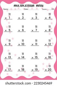 Multiplication Math for Kids.

This is the perfect Kid's Multiplication Math. You can simply use it for kids.
Children's design, Printable bookmarks for kids. Times tables template.