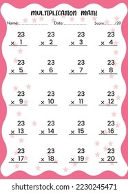 Multiplication Math for Kids.

This is the perfect Kid's Multiplication Math. You can simply use it for kids.
Children's design, Printable bookmarks for kids. Times tables template.