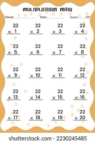 Multiplication Math for Kids.

This is the perfect Kid's Multiplication Math. You can simply use it for kids.
Children's design, Printable bookmarks for kids. Times tables template.