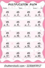 Multiplication Math for Kids.

This is the perfect Kid's Multiplication Math. You can simply use it for kids.
Children's design, Printable bookmarks for kids. Times tables template.