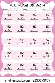 Multiplication Math for Kids.

This is the perfect Kid's Multiplication Math. You can simply use it for kids.
Children's design, Printable bookmarks for kids. Times tables template.