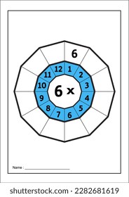 Multiplication Table. Times table target circle worksheet. Multiplication circle. Multiplication Table on white background. Times Table Worksheet Circles
