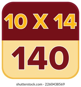 multiplication tables card, Multiplication Chart for education. Colorful multiplication table vector. 