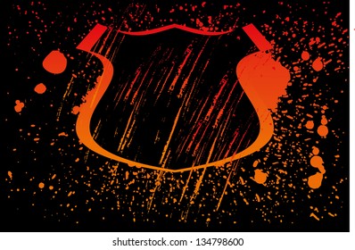 multiply color drop badge vector art