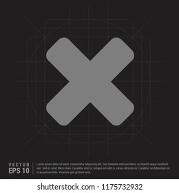 Multiply Icon - Black Creative Background - Free vector icon