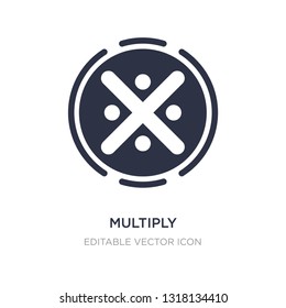 multiply icon on white background. Simple element illustration from Signs concept. multiply icon symbol design.