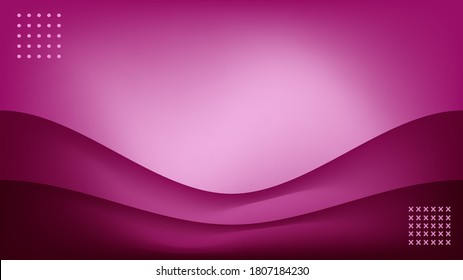 Multiply pink curves with pink and light pink gradient mesh background nice for wallpaper and card