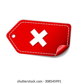 Multiply Red Vector Icon Design