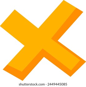 Multiplicar símbolo Ilustración vectorial de alfabeto divertido