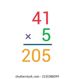 Multiplying 2-digit number by 1-digit number in mathematics