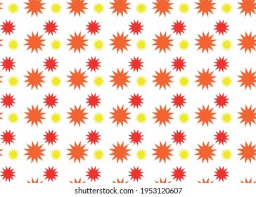 Multi-pointed star. Seamless texture. Graphics and design.
