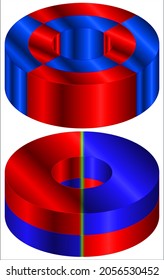 Multipole Radial Ring Neodymium Magnets