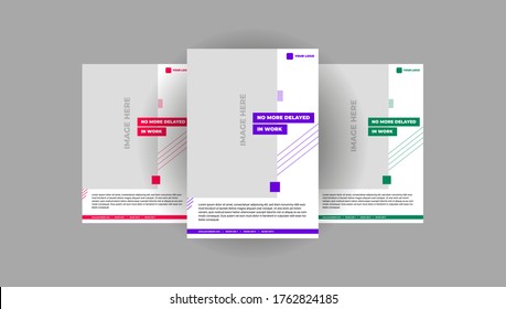 Multipurpose abstract flyer poster design for banner, brochure cover,  book cover, social media post, yearbook, presentation s. You can use these in all type of business & corporate materials.