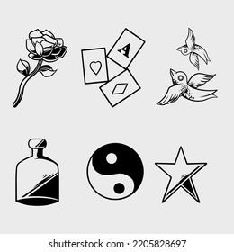 multipurpose accessories symbol element illustration