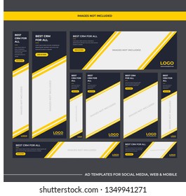 Multipurpose Ad Designs for Software companies. You can use it for multipurpose businesses like IT Company, Digital Marketing Company & other IOT companies. And yes you can use it for other things.