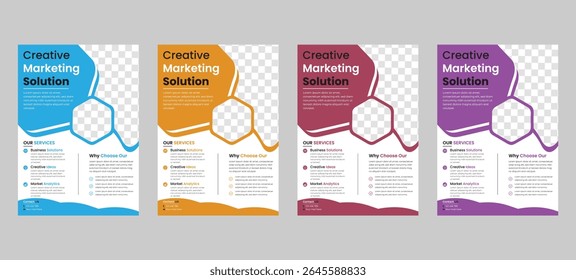 Vorlage für Mehrzweck-Agenturflyer | Layout der Creative Business Broschüre
