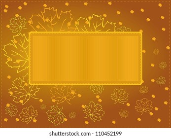 Multi-purpose autumn card, vector eps8