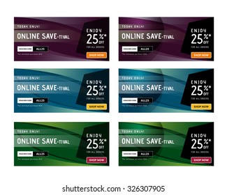 Multipurpose Banner Design. Easy to change colors and texts.