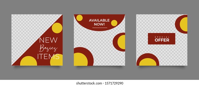 Multipurpose banner social media post. Media social templates. Simple and Elegant for selling or anything