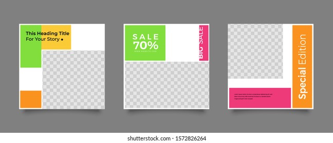 Multipurpose banner social media post. Media social templates. Simple and Elegant for selling or anything