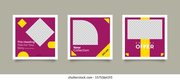 Multipurpose banner social media post. Media social templates. Simple and Elegant for selling or anything