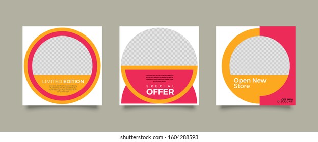 Multipurpose banner social media post. Media social templates. Simple and Elegant for selling or anything