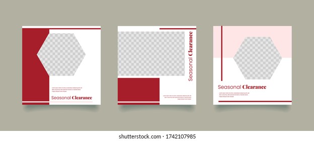 Multipurpose banner social media post. Media social templates. Simple and Elegant for selling or anything.