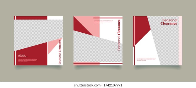 Cartel multipropósito de publicación en medios sociales. Plantillas sociales de medios. Sencillo y elegante para vender o cualquier cosa.