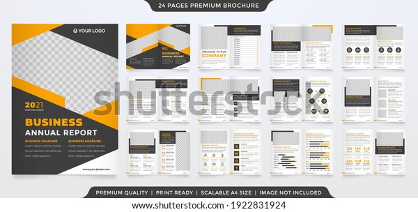 multipurpose\
bifold brochure template design with modern style and clean layout\
use for business presentation and\
proposal