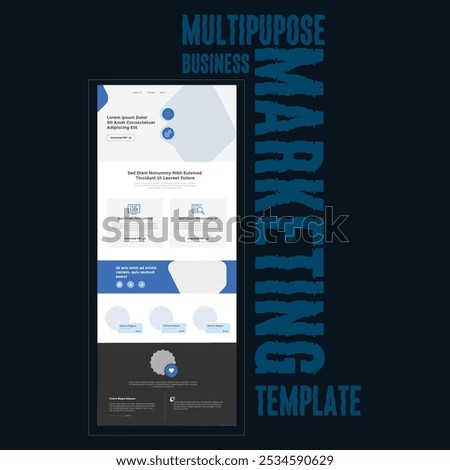 Multipurpose Business B2B E-newsletter Mailchimp email marketing template
