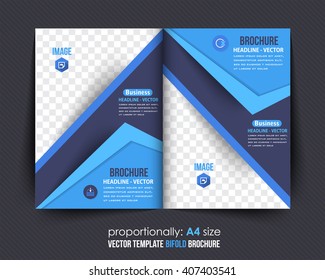Multipurpose Business Bi-Fold Brochure. Corporate Leaflet, Cover Design