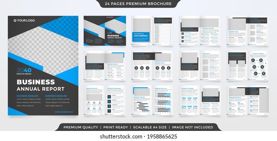 multipurpose business brochure template design with clean and minimalist style use for business annual report