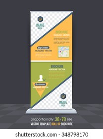 Multipurpose Business Concept Roll-Up Banner, Advertising Vector Design