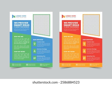 Multipurpose Business Flyer Template | CMYK | US Letter | Print Ready | 0.125 Bleed